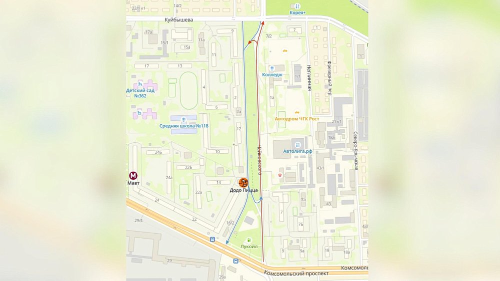 В Челябинске изменят схему движения на улице Чайковского