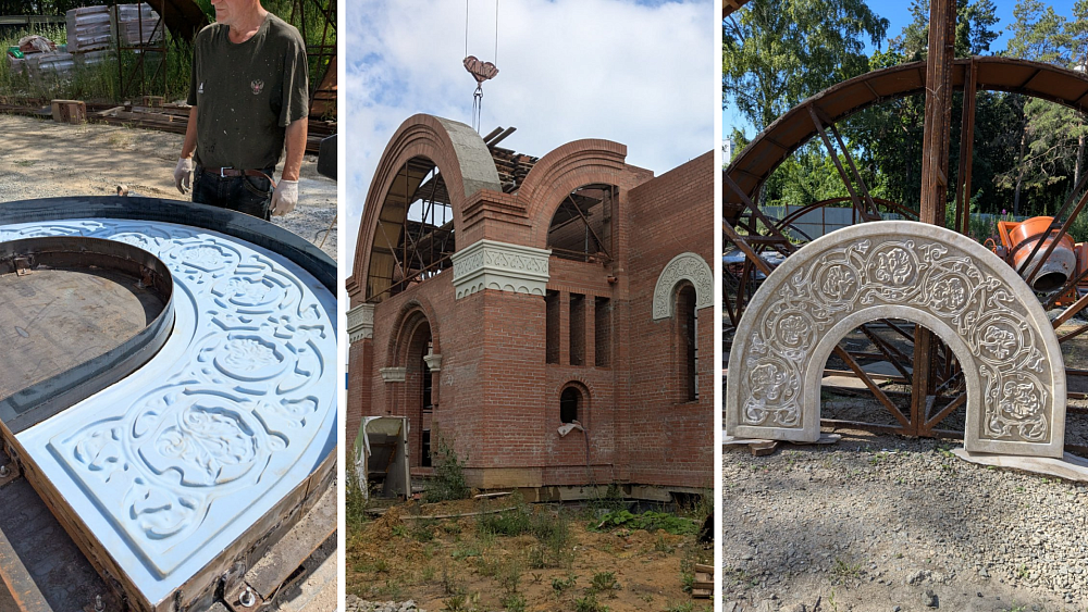 В челябинском монастыре запустили производство архитектурного декора