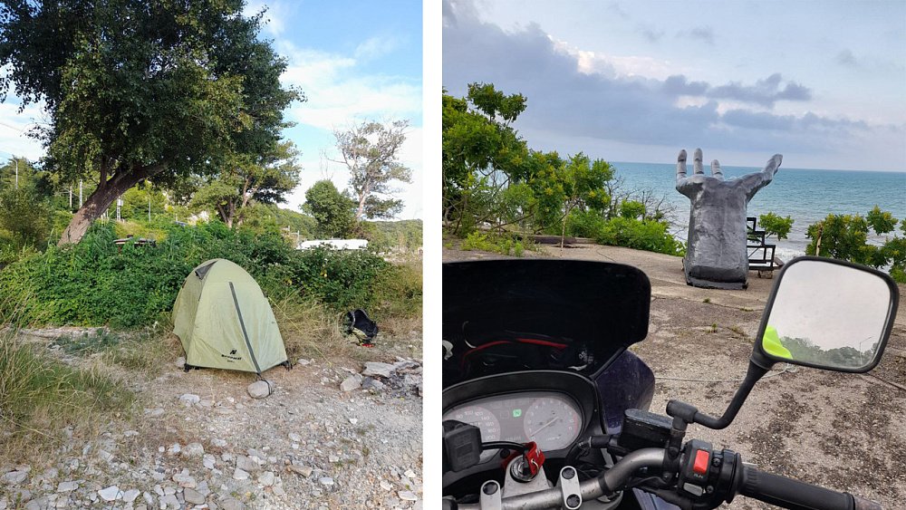 Челябинский путешественник доехал до Черного моря на мотоцикле за трое суток