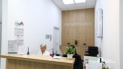 Алексей Текслер посетил расширенную поликлинику «Полимедика» в поселке Западном