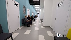 Алексей Текслер посетил расширенную поликлинику «Полимедика» в поселке Западном