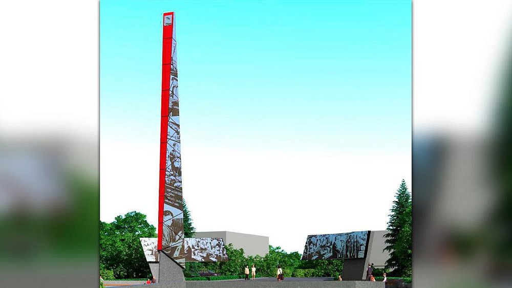 Стелу «Город трудовой доблести» в Миассе сделают из черного металла и мансуровского гранита