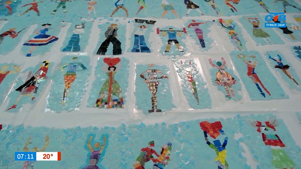 Собираем мозаику в сюжете «Панно ко Дню города»