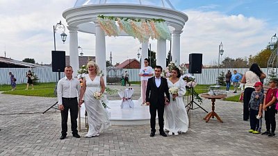 В Агаповке открылся новый сквер «Семьи, любви и верности»