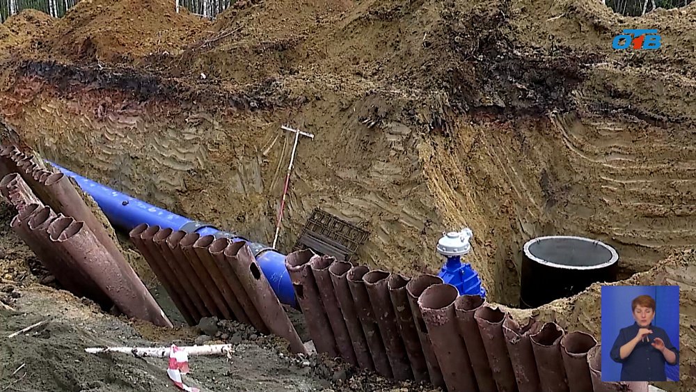 В Коркино продолжается ремонт главного водовода