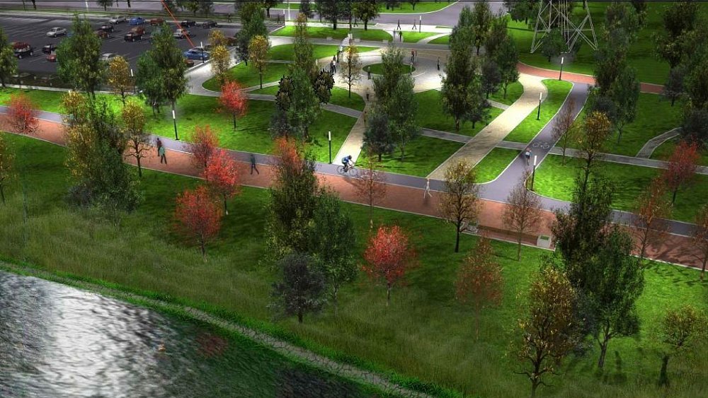 В Челябинске начали строительство новой двухкилометровой набережной реки Миасс