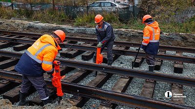 В Челябинске готово более 50% новых рельсов для объезда стартового котлована метротрама