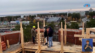 Будущий храм в Снежинске достиг высоты в двадцать семь метров