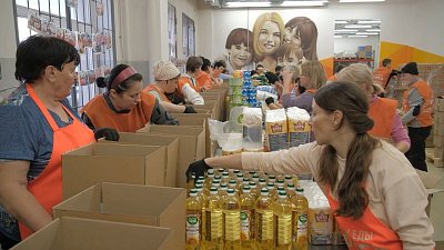 «Банк еды „Русь“» провел ежемесячную фасовку продуктовых наборов