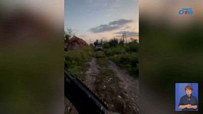 Боец сбил дрон из личного оружия