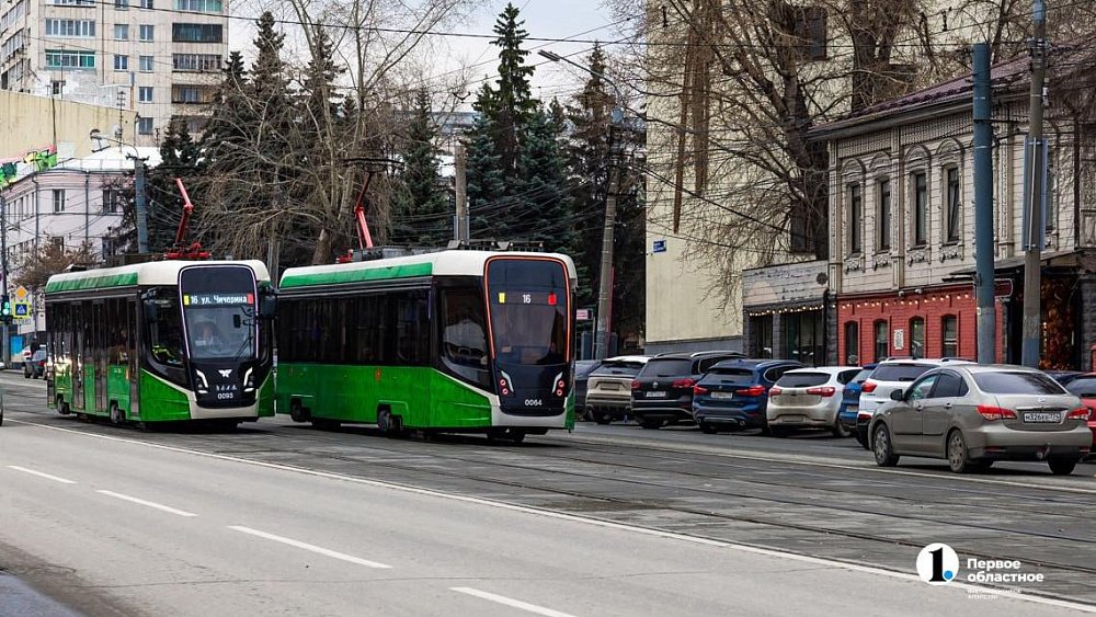 В Челябинске перенесли две трамвайные остановки для обустройства платформ
