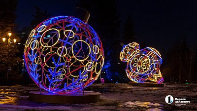 Новые светодиодные фигуры украсят Магнитогорск в преддверии Нового года