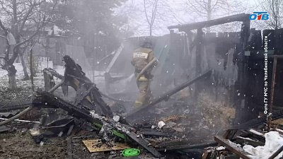 В Кыштыме огонь уничтожил сто квадратных метров