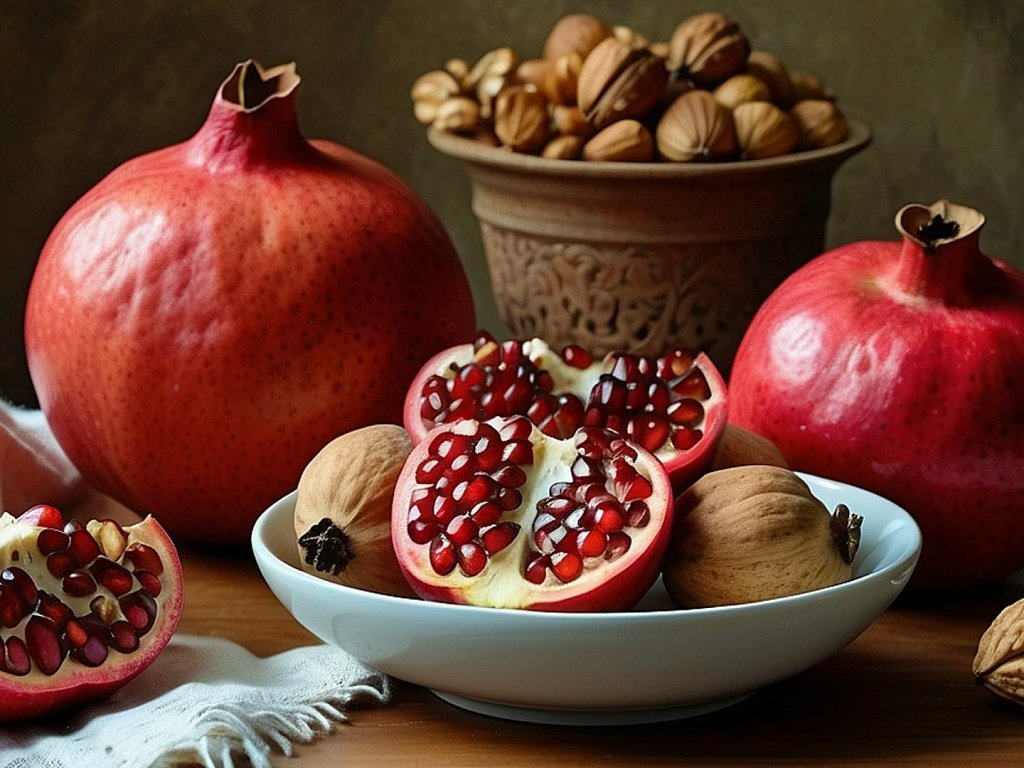 Сочетание гранатов и орехов омолаживает иммунную систему