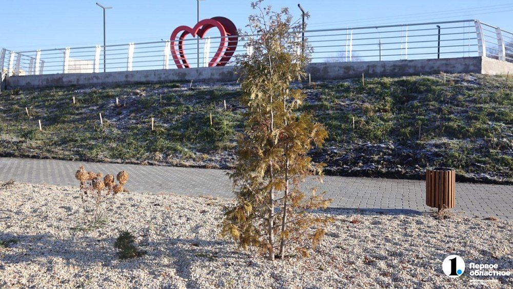 На новой набережной в Миасском сделали смотровую площадку
