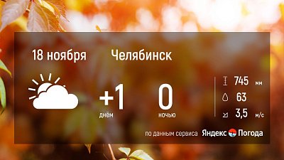 18 ноября в Челябинской области ожидается переменчивая погода