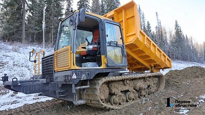 В Челябинской области впервые в России применили беспилотную технику для строительства дорог