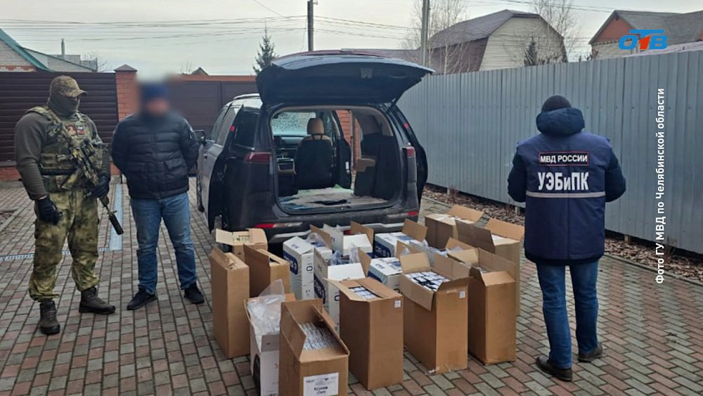 В Челябинске полиция накрыла склад немаркированных сигарет