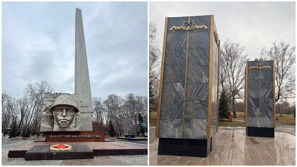 В челябинском Саду Победы завершили реставрацию памятника тракторозаводцам