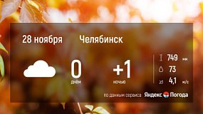 Челябинская область 28 ноября: переменчивая погода с легким снегом в горах