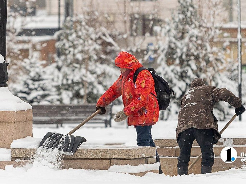 Почти половина месячной нормы снега выпала в Челябинской области за ночь