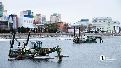 В Челябинске из Миасса за сезон извлекли более 1,5 млн кубометров ила и песка