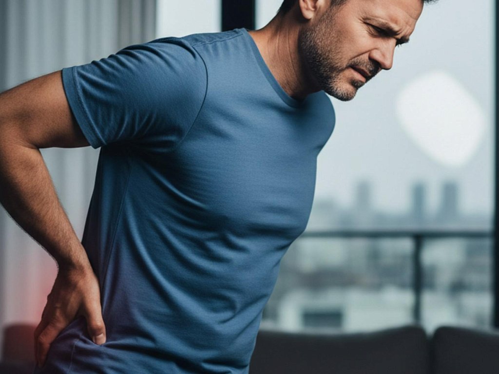 Спина может болеть из‑за неудобной обуви или стресса