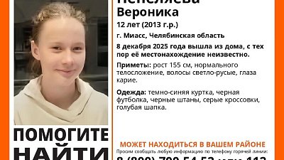 На Южном Урале второй день ищут 12‑летнюю девочку