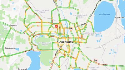 Пробки в Челябинске достигли 8 баллов утром 15 декабря