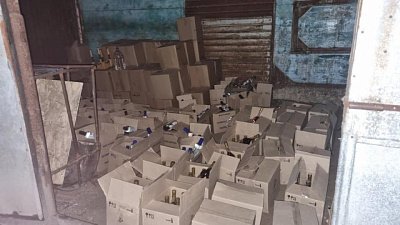 В Троицком районе ликвидирован цех по производству суррогатного алкоголя