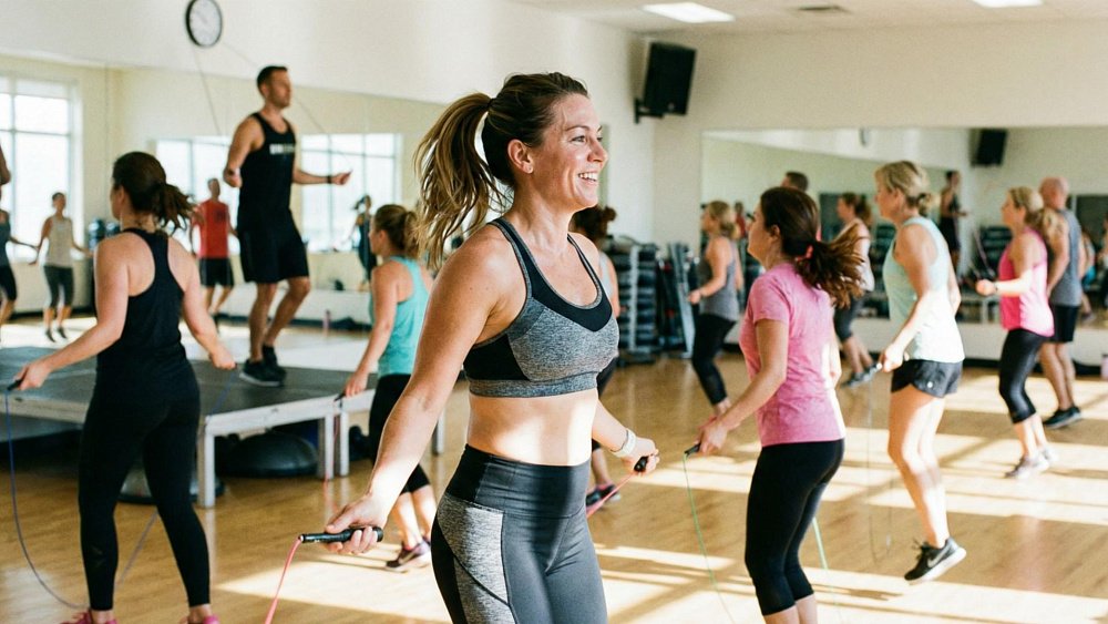 Терять по 400 калорий за полчаса помогает скиппинг