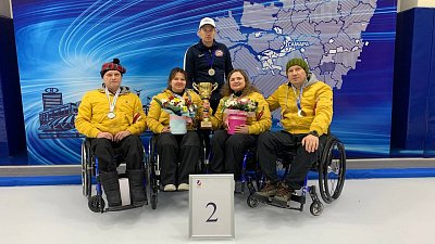 Челябинские спортсмены завоевали серебро на Кубке России по керлингу на колясках