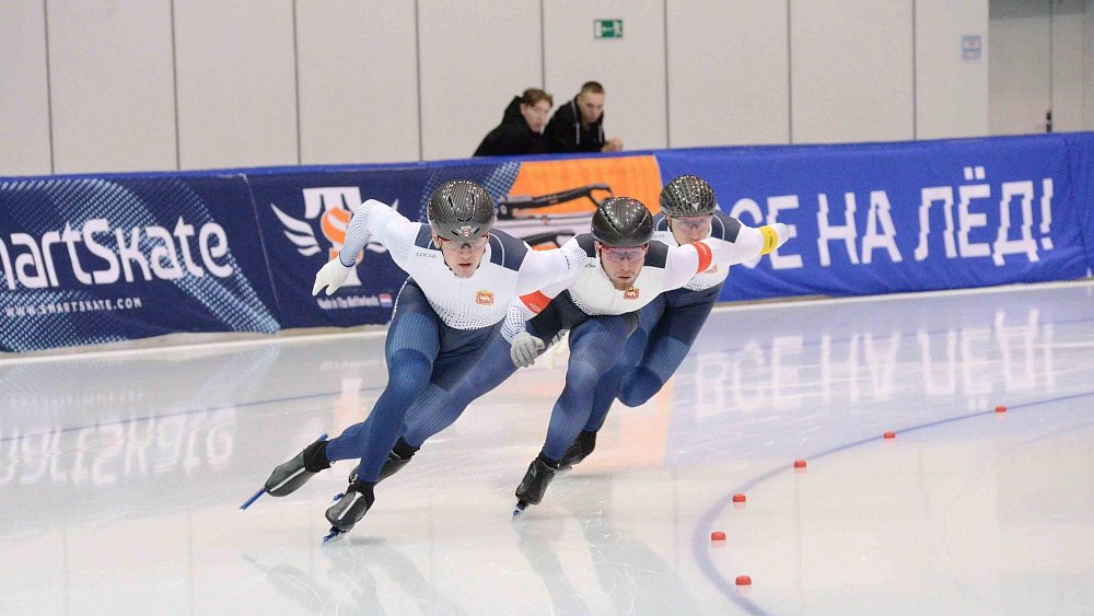 Конькобежцы Челябинской области оформили «золотой» хет‑трик на чемпионате России
