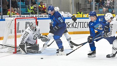 Хоккейный клуб «Трактор» одержал «сухую» победу над «Барысом» и прервал серию поражений