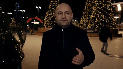 Артем Жога поздравил южноуральцев с Новым годом