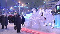 Челябинцы встретили 2016 год с мюзиклом и конкурсами