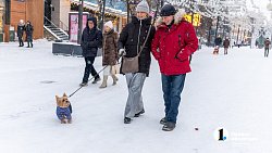 Алексей и Ирина Текслер прогулялись 1 января по центру Челябинска