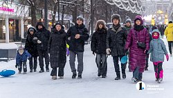 Алексей и Ирина Текслер прогулялись 1 января по центру Челябинска