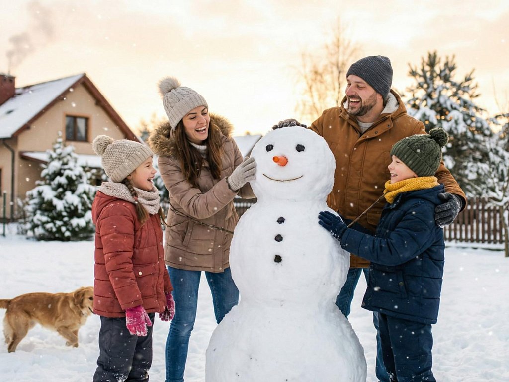 Лепка снеговика может заменить тренировку в зале