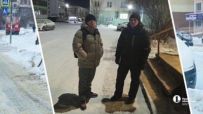 В Челябинской области двое мужчин вытащили из снега 88-летнюю женщину в халате