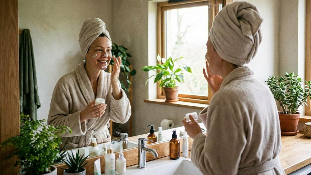 В морозную погоду на кожу нужно наносить питательный крем