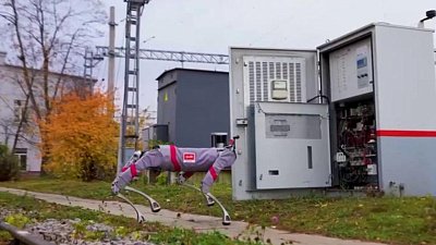 Робопса тестируют на железнодорожной станции в Челябинске