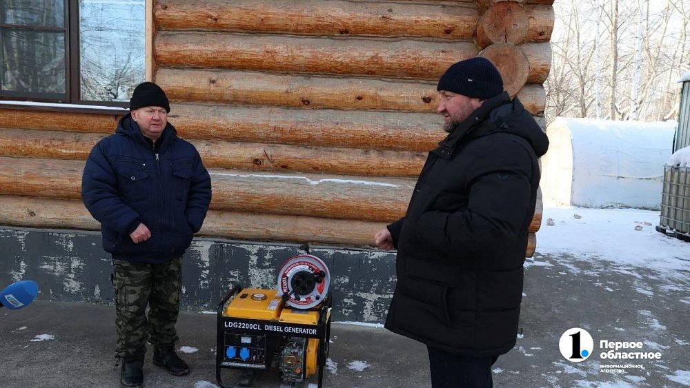 Жителям Малиновки и СНТ предоставили генераторы для обогрева замерзших труб 