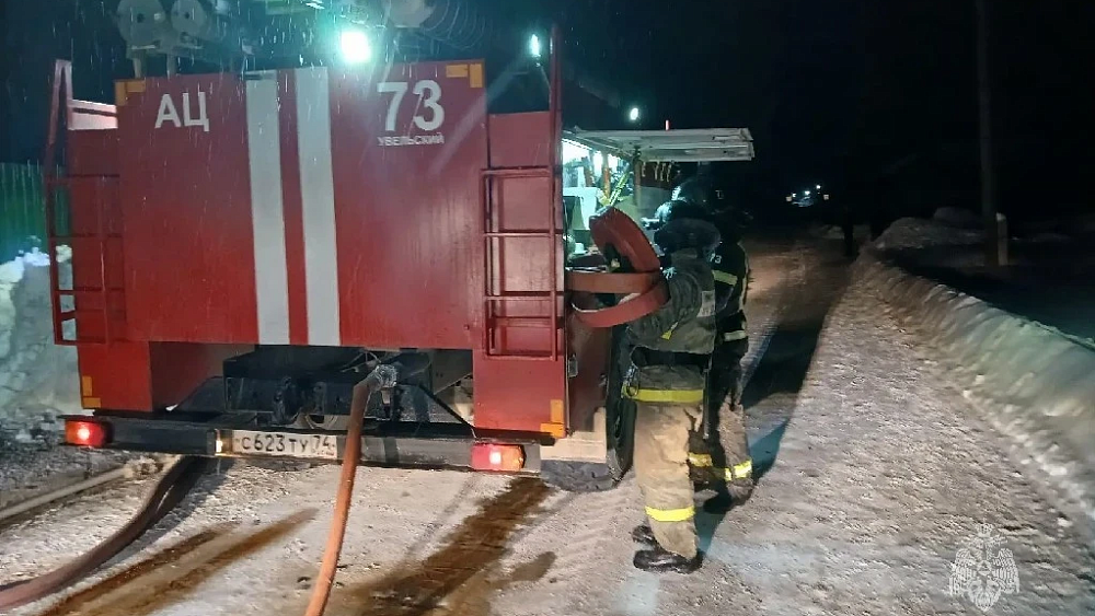 Пенсионер погиб при пожаре в пристрое в Увельском округе