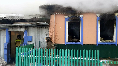 На пожаре в Каслинском округе спасли 80‑летнюю пенсионерку