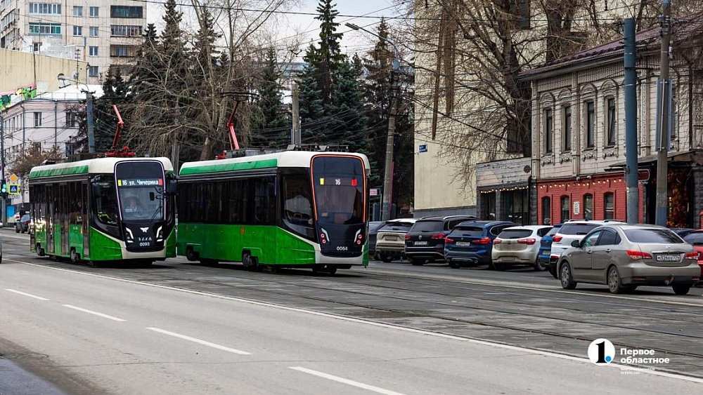 Движение трамваев по проспекту Победы в Челябинске открыли
