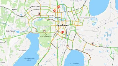 Несколько ДТП стали причиной семибалльных пробок в Челябинске утром 26 января