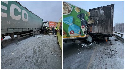 Возле Чебаркуля ограничили движение по трассе М-5