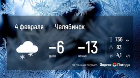 Челябинская область 4 февраля окутается снежной пеленой