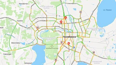 Утренние пробки в Челябинске достигли 9 баллов